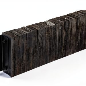 Vestil 1236-4.5 Laminated Rubber Dock Bumper 12" x 36" 4-1/2" Black-0