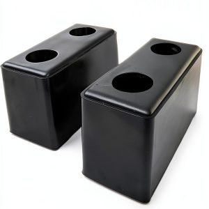Rubber Bumper Block Dock Buffers Raneped 6x3x3 Inch Steel Washers-0