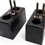 2 Pack Rubber Buffer Blocks Dock Buffer, 6x3x3 Inch Holes And Steel Washers, Two Bumper Kits For Truck And Trailer Protection (2-Piece Set)-0