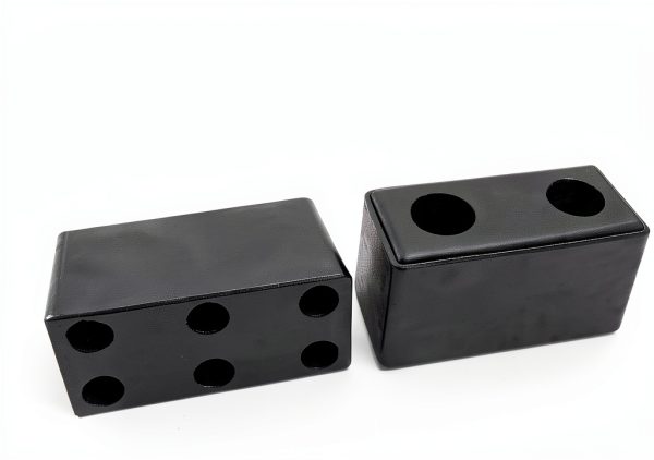 Rubber Bumper Block Dock Buffers Raneped 6x3x3 Inch Steel Washers-1