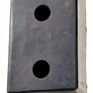 Molded Rubber Bumper 2 Hole 4" x 10" x 13" Bumpers Dock Bumper-0