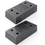 Heavy Duty Rubber Dock Bumper 2-Pack OrangeStar DB-2 Black-0