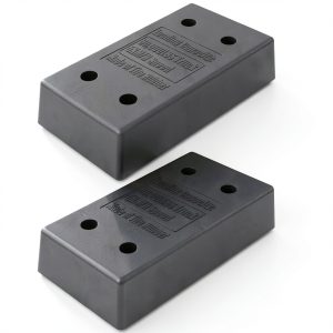 Heavy Duty Rubber Dock Bumper 2-Pack OrangeStar DB-2 Black-0